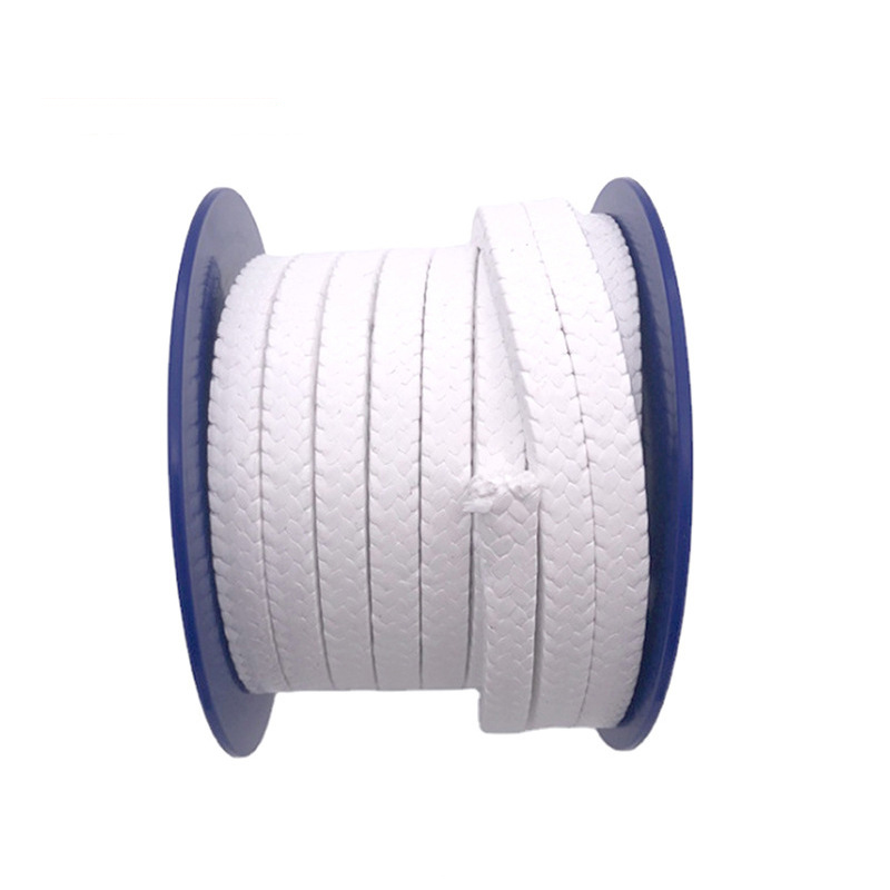Paidu supplies tetrafluoride packing PTFE packing ring seals white braided packing from spot