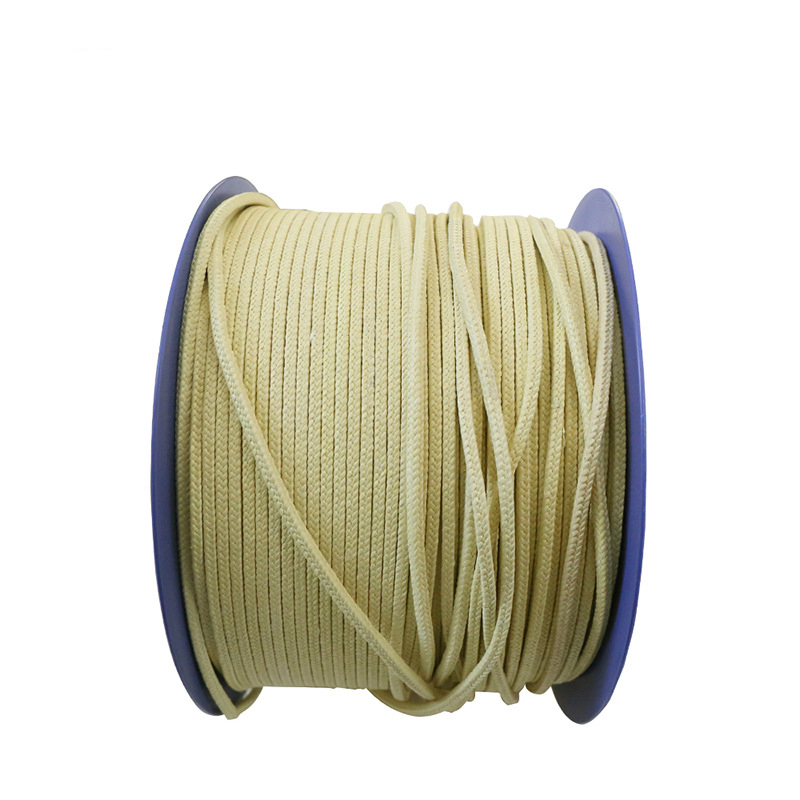 Paidu supply aramid teflon packing PTFE sealed packing glass fiber yellow braided packing