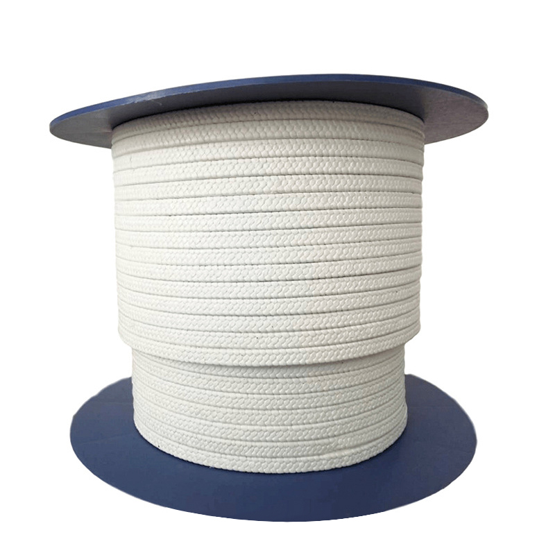 Paidu supplies tetrafluoride packing PTFE packing ring seals white braided packing from spot
